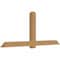Ekena Millwork Eugene Smooth Timber Gable Bracket, Western Red Cedar, 96"W x 40"H x 5 1/2"D x 5 1/2"F, 10/12 Pitch GBW096X40X0606EUG00SWR - alternate 5